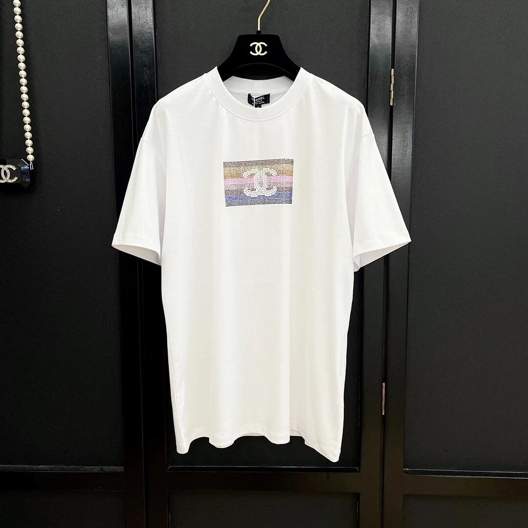 0528 Rainbow hot diamond short sleeves