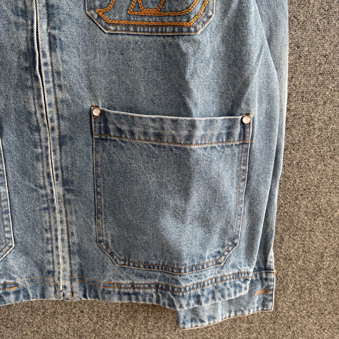 250325 New denim long-sleeved coat with lapels