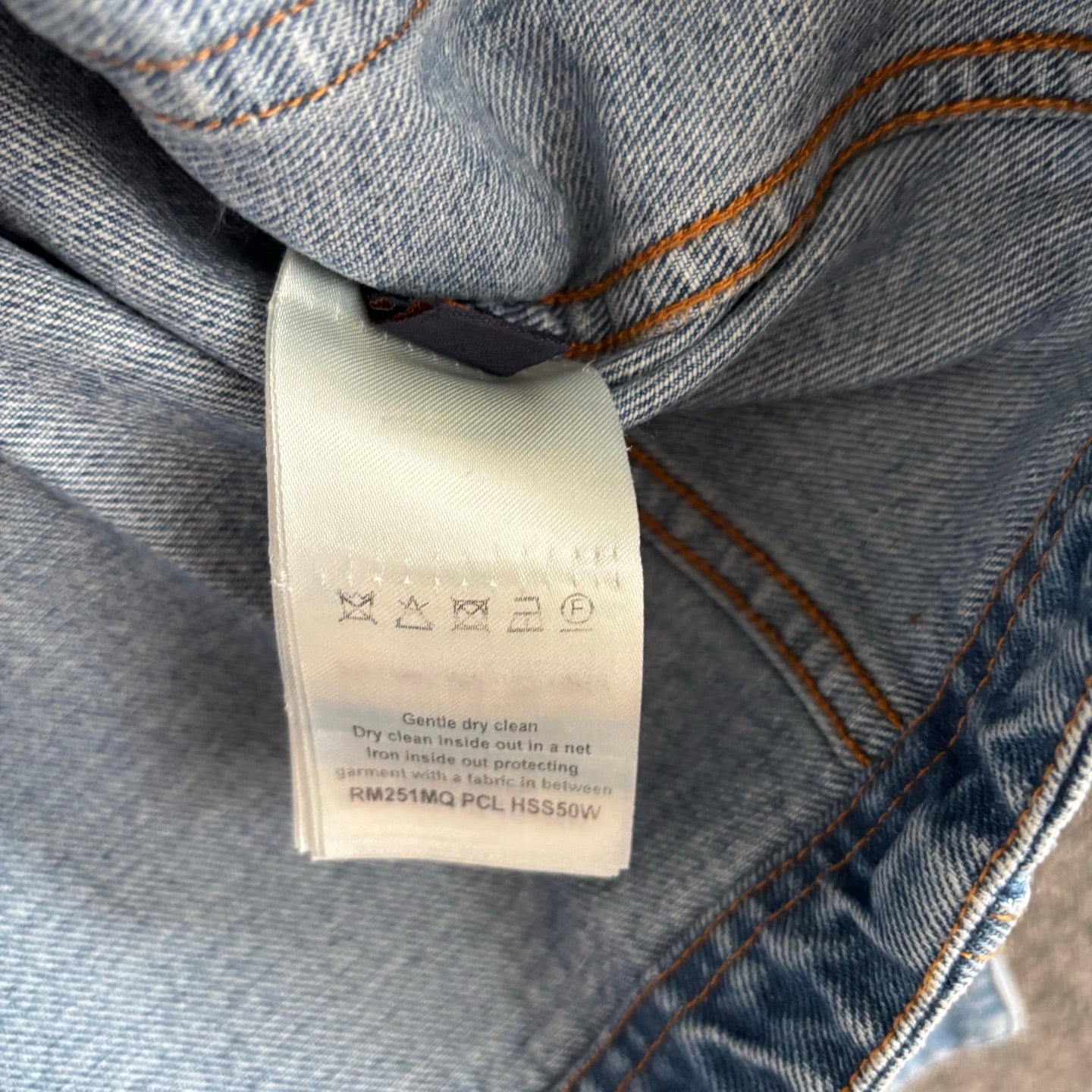 250325 New denim long-sleeved coat with lapels