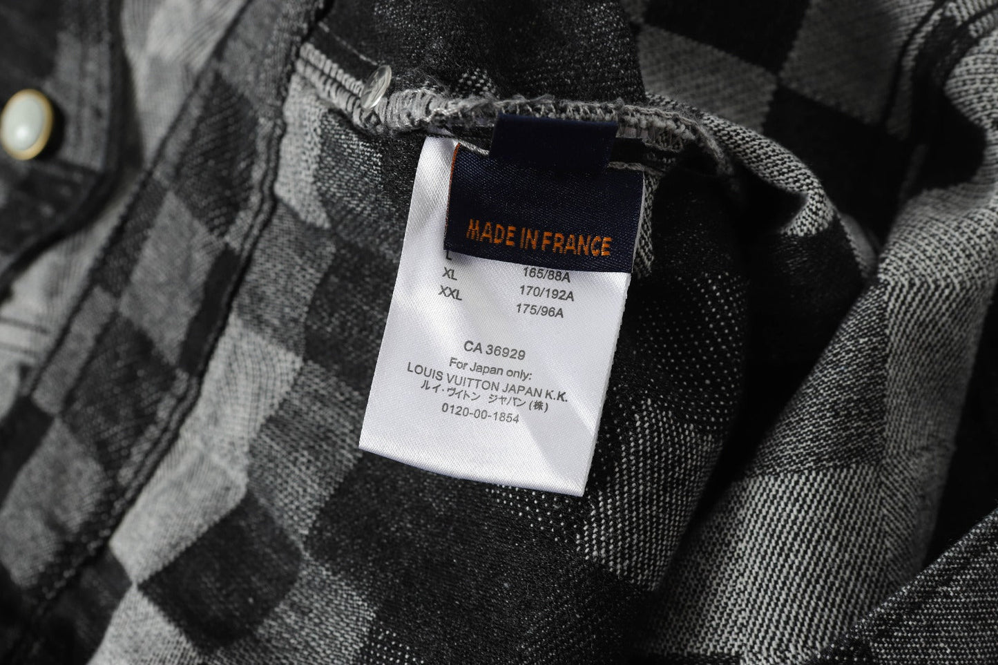 250404 New high-quality black checkered denim jacket