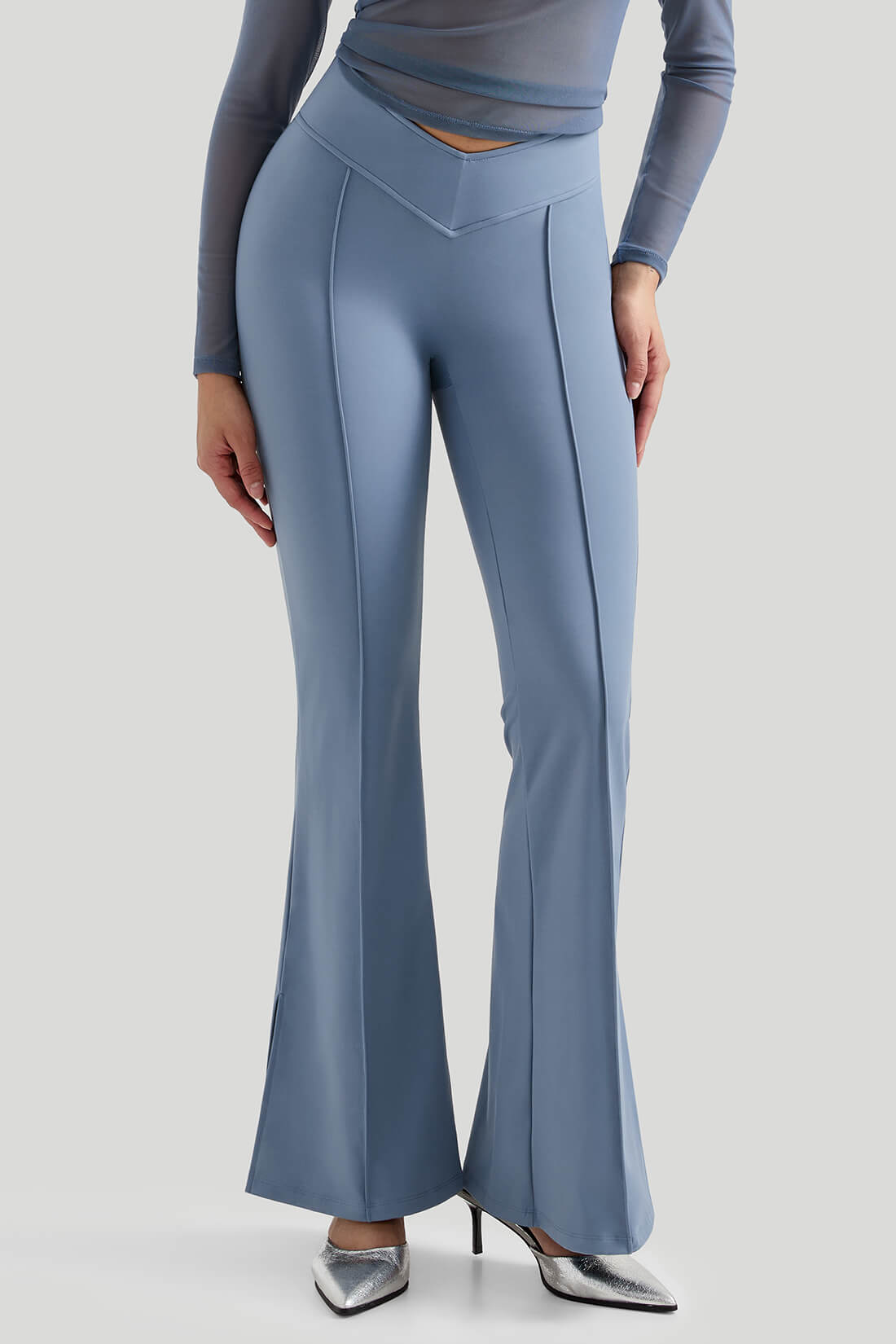 Backless Sexy 3Pcs Flare Leg Set