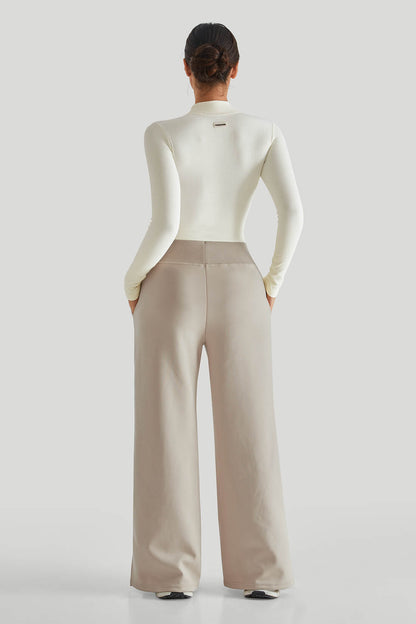 High Neck Sweater Pants Set