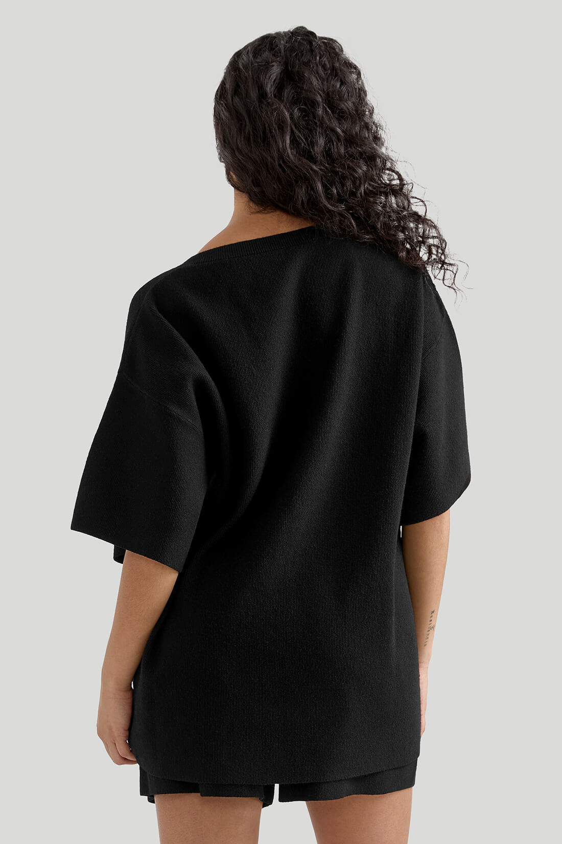 Oversized V-neck Loungewear Set