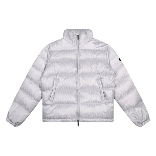 1021 New jacquard fabric down jacket