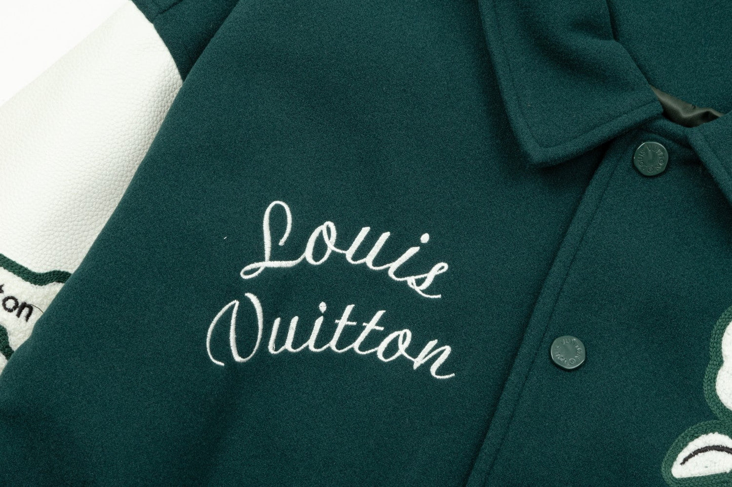 1111 New top of the line flocking alphabet embroidery patchwork baseball jacket