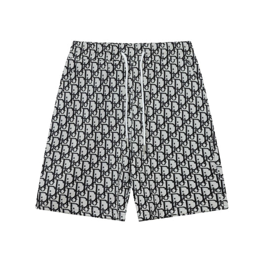 250404 New high-quality full-print jacquard knitted shorts