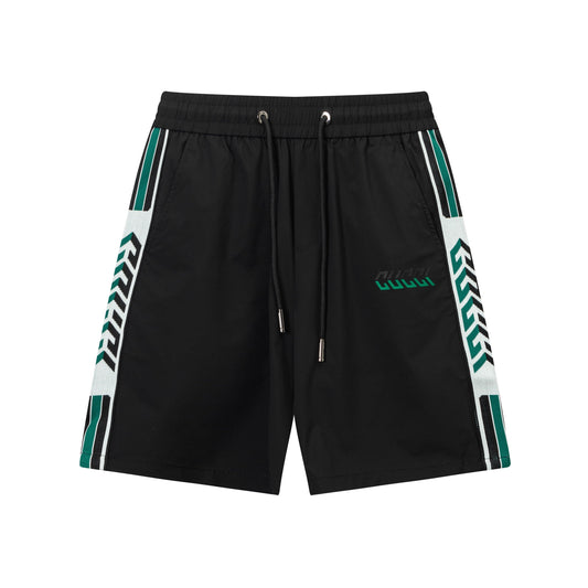 250408 New high-quality webbing patchwork embroidered shorts