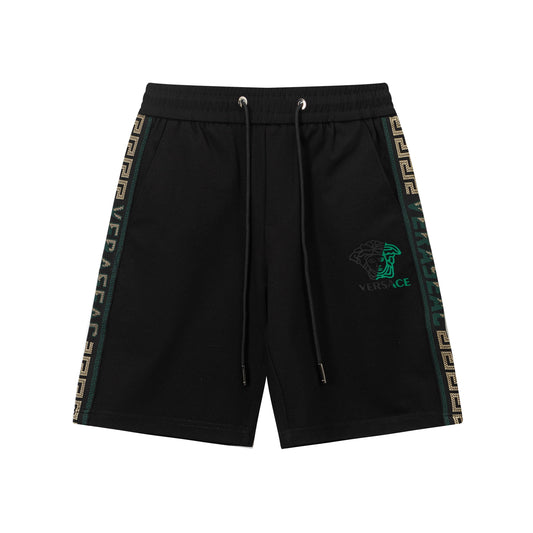 250408 New high-quality webbing patchwork embroidered shorts